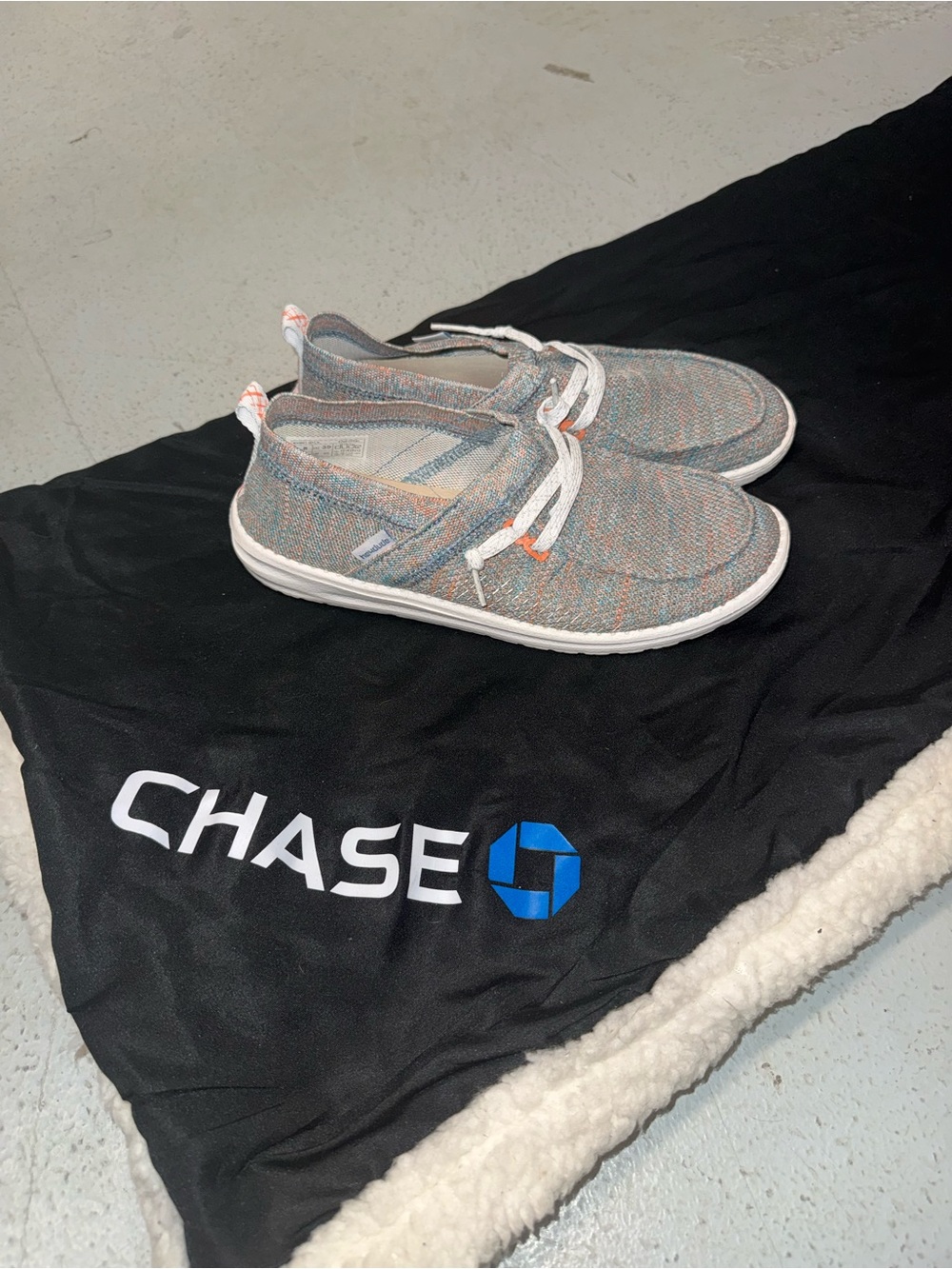 Hey Dude Multicolor Knit Slip-On Sneakers with White Laces